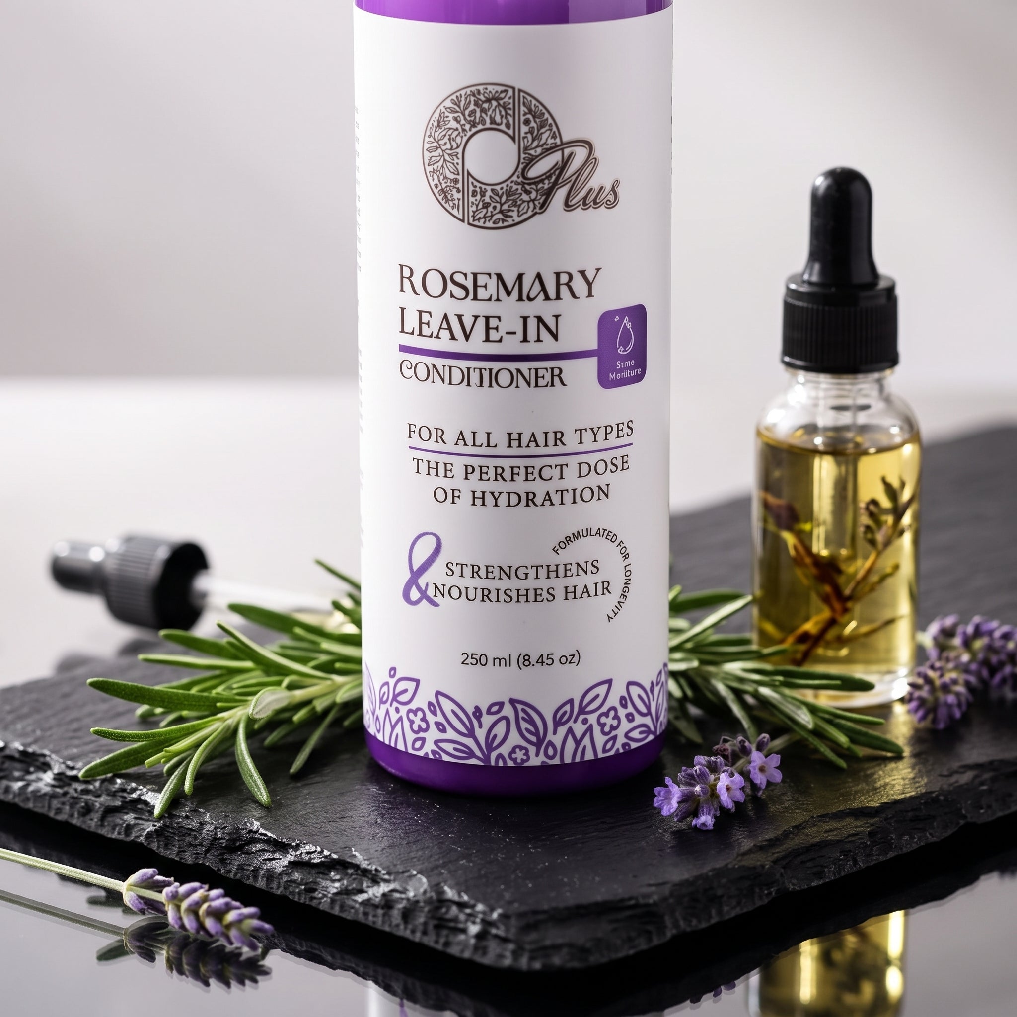 Oplus Leave-In Conditioner with Rosemary Oil 250ml. Deep Hydration & Shine for Frizzy Hair